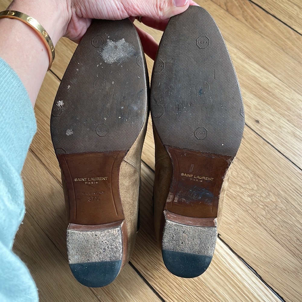 Saint Laurent Suede Blake Jodhpur Ankle Boots - Picture 4 of 5